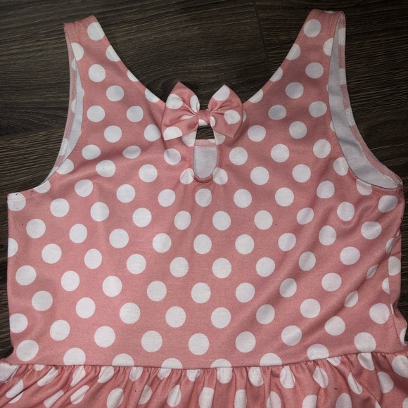 Pink dress with white polka dots - Picture 2 of 2
